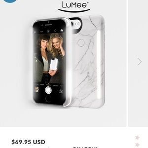 Lumee white marble phone case